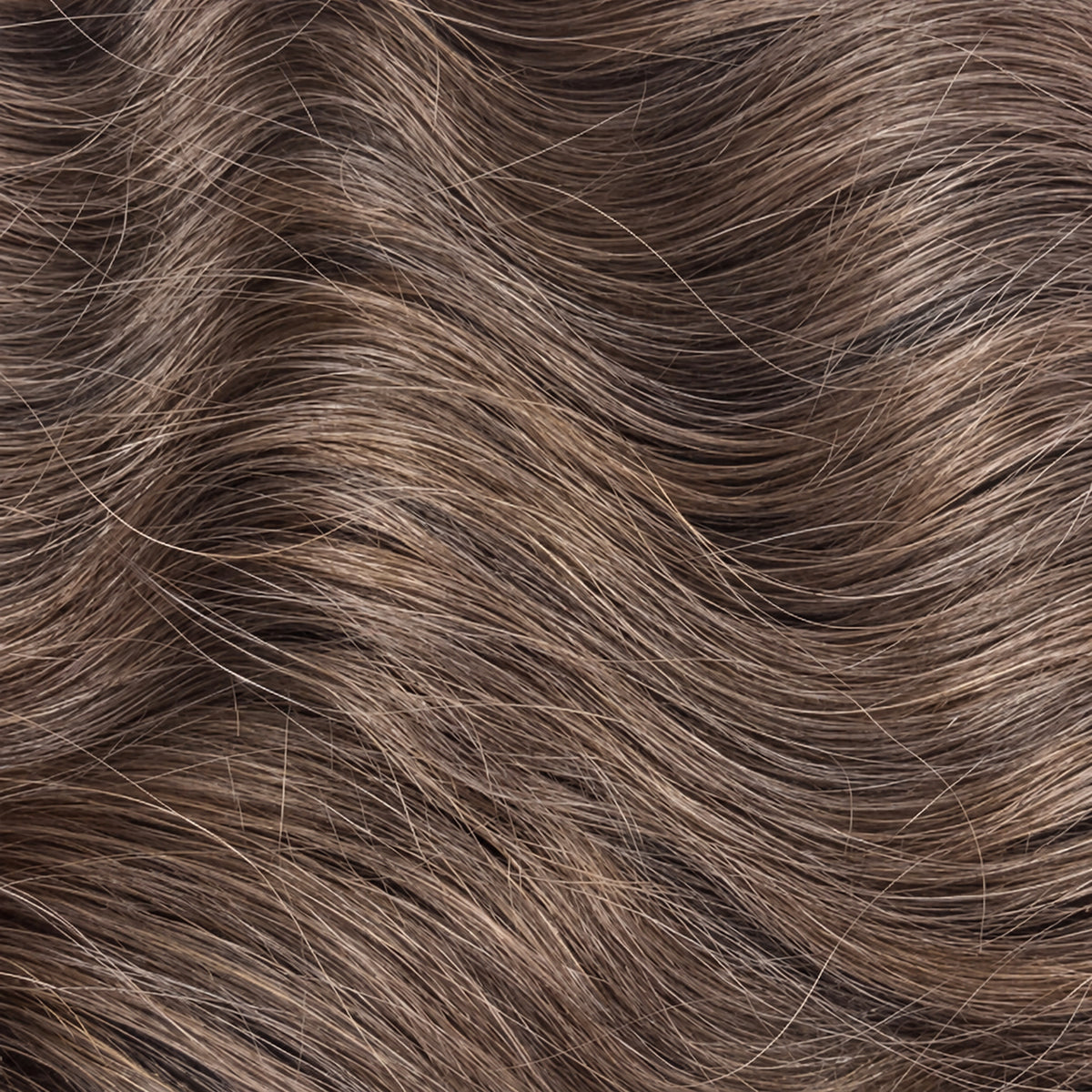 2E# - Dark Chocolate Brown - I-Tip - Wavy - 70 cm · 100 g