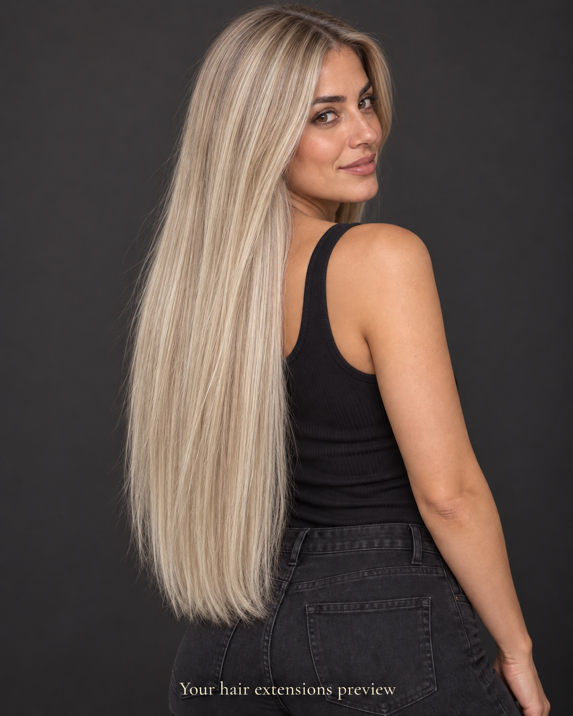 Norwegian# - Ash Platinum Blonde - Weft - Straight - 60 cm · 100 g styling preview