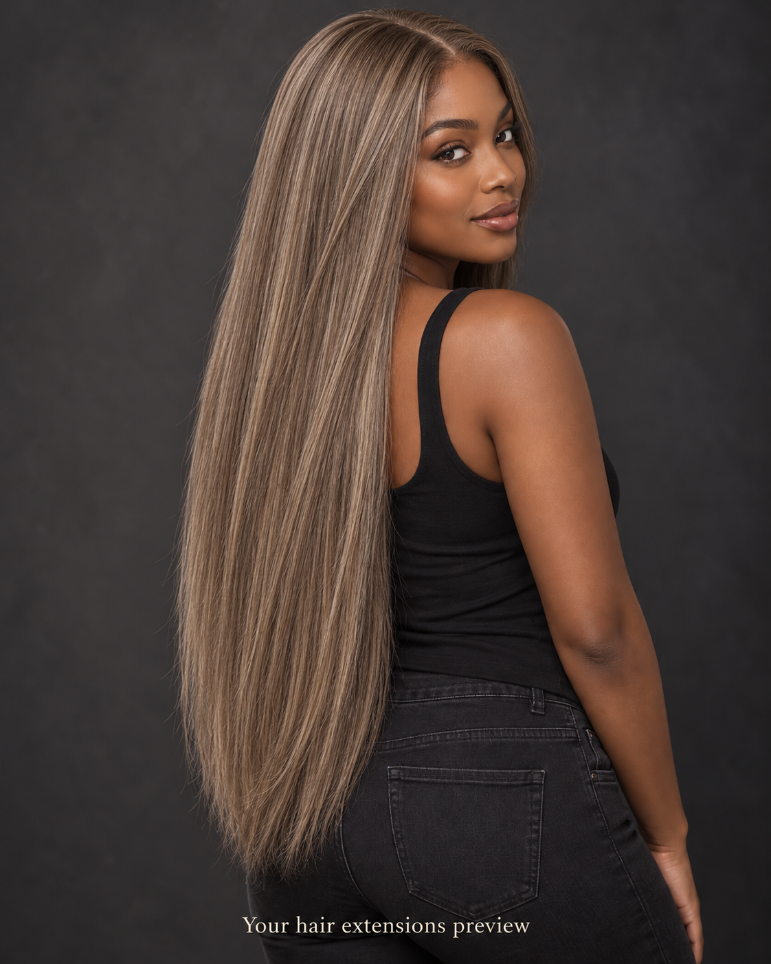 4# - Medium Brown - Weft - Straight - 70 cm · 100 g styling preview
