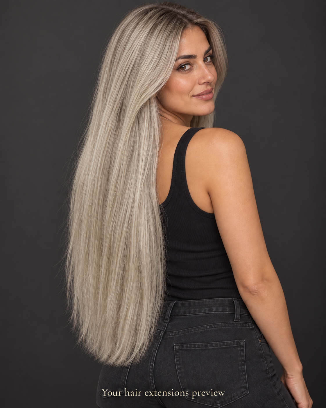 60# - Platinum Blonde - K-Tip - Straight - 70 cm · 100 g styling preview