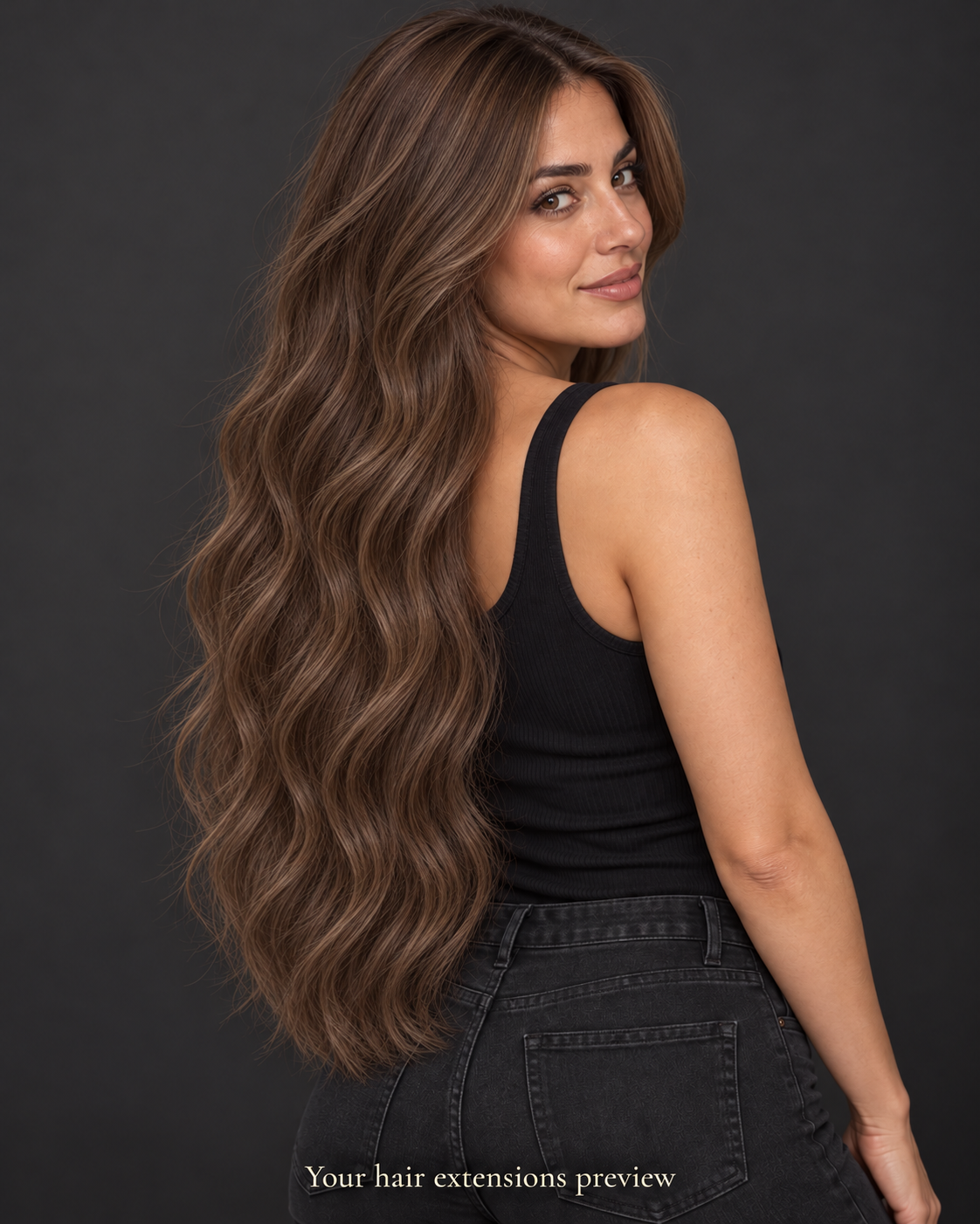 6# - Caramel Brown - K-Tip - Wavy - 70 cm · 100 g styling preview