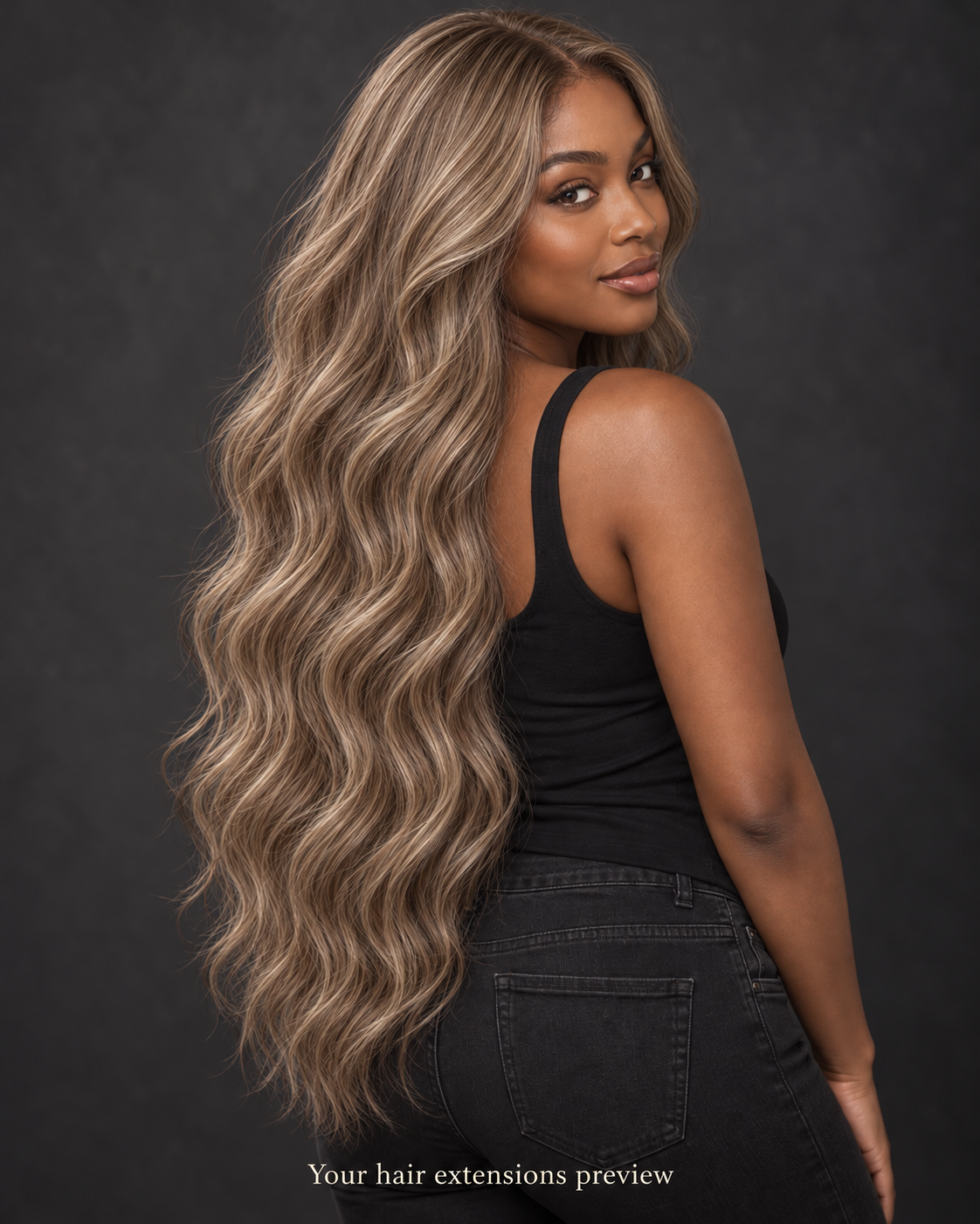 6# - Caramel Brown - K-Tip - Wavy - 70 cm · 100 g styling preview