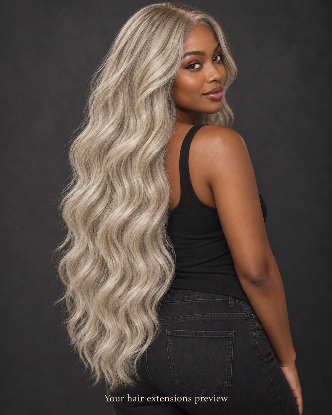 12# - Light Ash Blonde - K-Tip - Wavy - 70 cm · 100 g styling preview