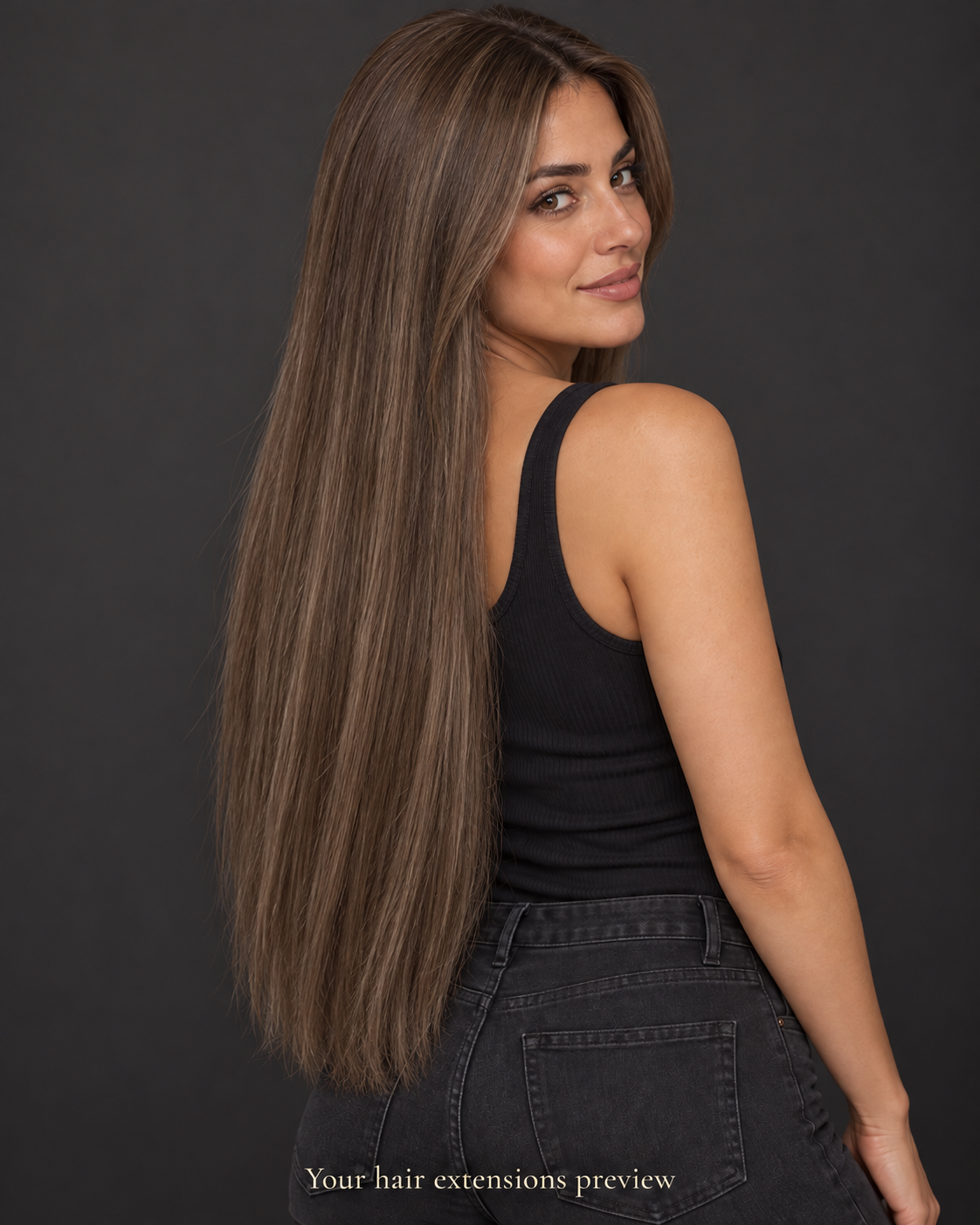 4# - Medium Brown - I-Tip - Straight - 70 cm · 100 g styling preview