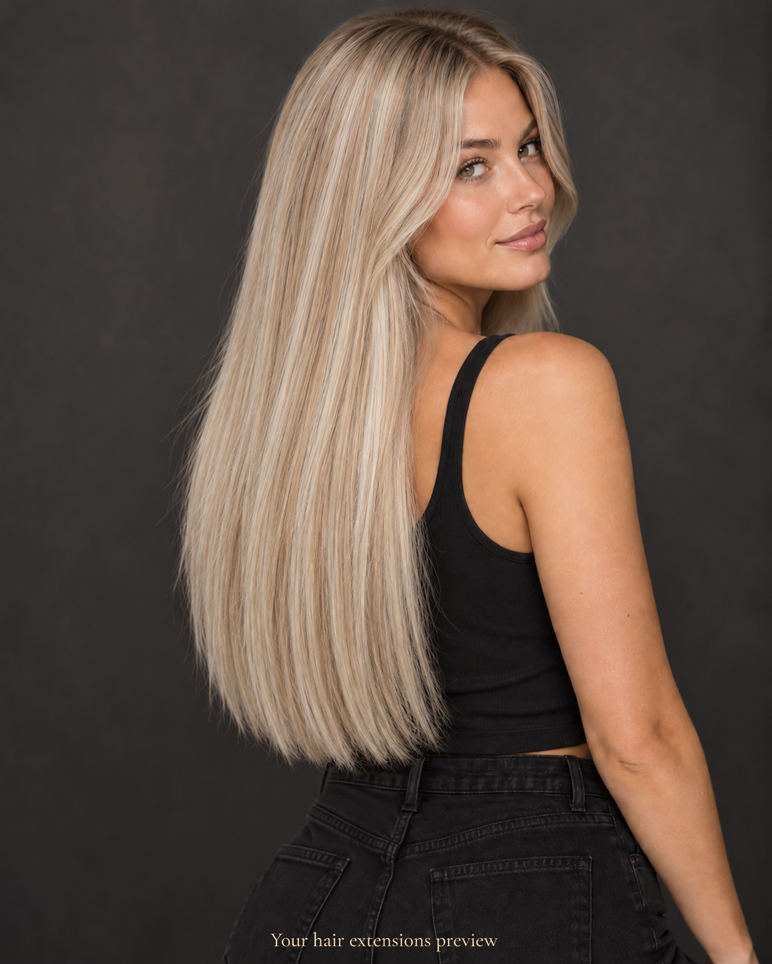 P8/60# - Ash Blonde and Platinum Blend - Nano Ring - Straight - 40 cm · 100 g styling preview