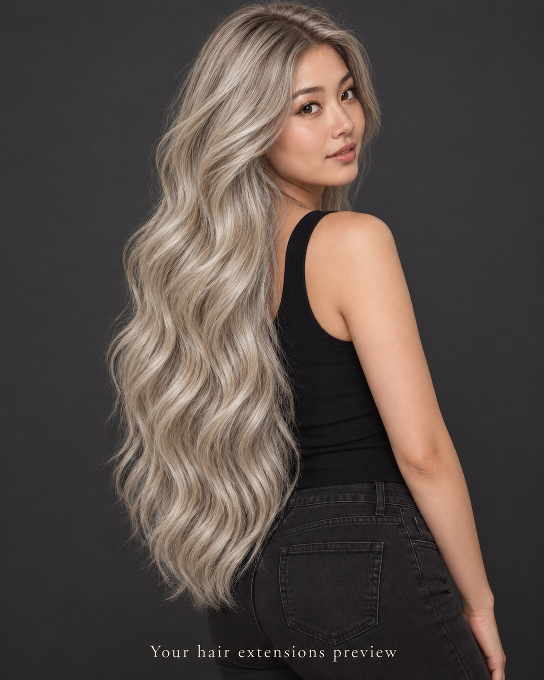 MIX3# - Dimensional Beige Blonde - K-Tip - Wavy - 70 cm · 100 g styling preview