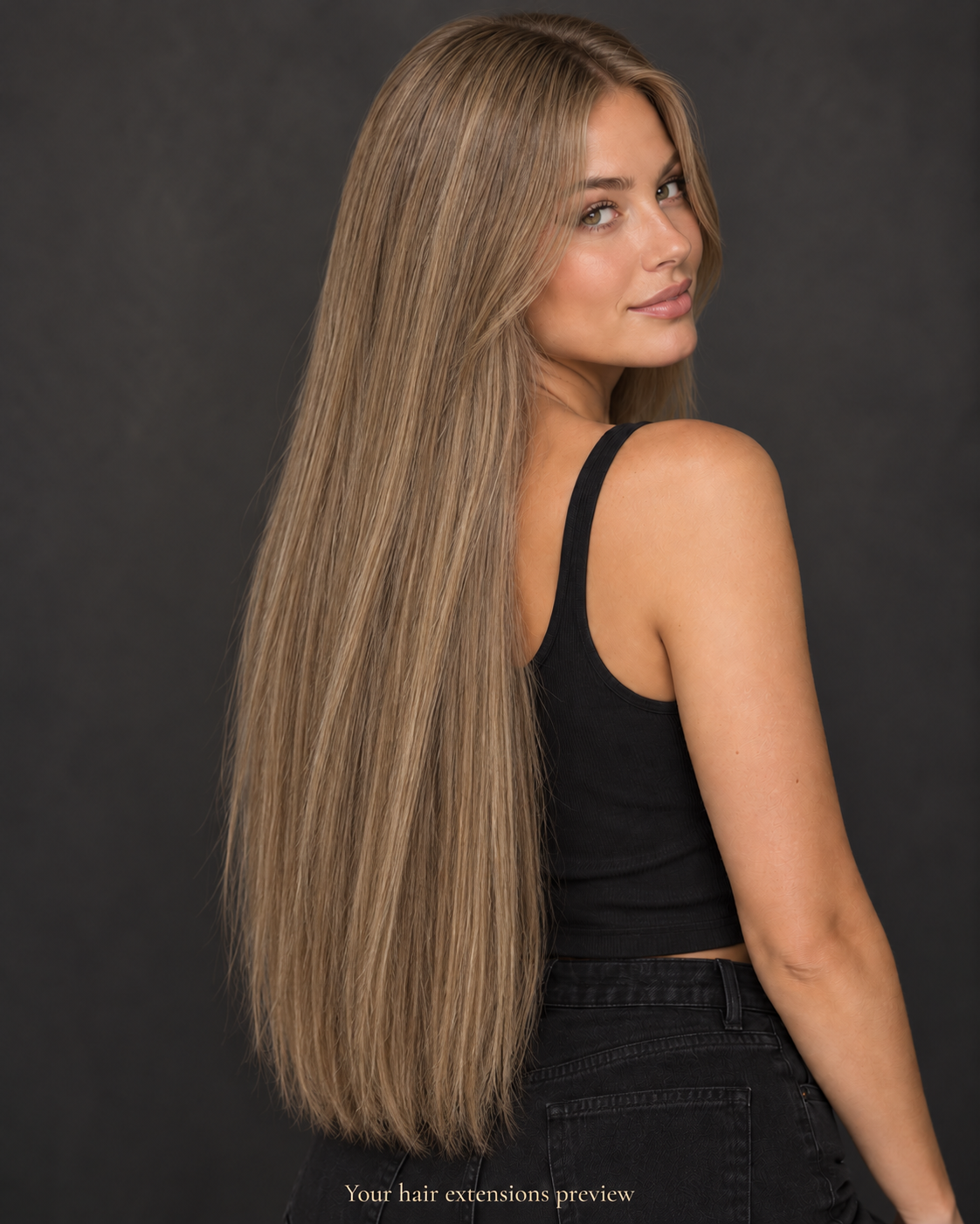 8-1# - Dark Ash Blonde - Tape-In - Straight - 70 cm · 100 g styling preview