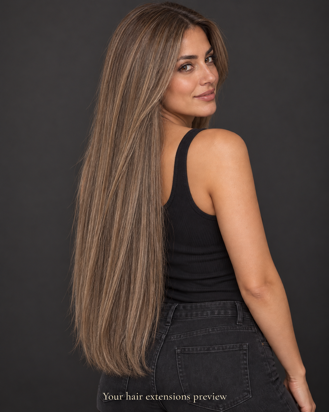 2# - Dark Brown - K-Tip - Straight - 70 cm · 100 g styling preview